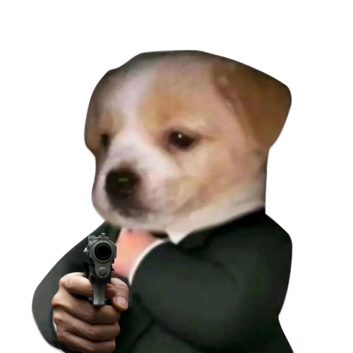 well dressed dog in a formal business suit